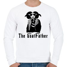 PRINTFASHION the goatfather - Férfi pulóver - Fehér férfi pulóver, kardigán