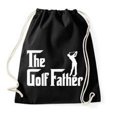 PRINTFASHION The golf fater - Sportzsák, Tornazsák - Fekete tornazsák