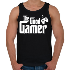 PRINTFASHION The Good Gamer - Férfi atléta - Fekete
