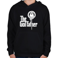 PRINTFASHION The GOTfather - Gyerek kapucnis pulóver - Fekete gyerek pulóver, kardigán