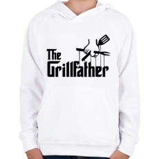 PRINTFASHION The grillfather - black - Gyerek kapucnis pulóver - Fehér