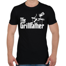 PRINTFASHION The grillfather - white - Férfi póló - Fekete férfi póló