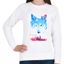 PRINTFASHION The guardian - Női pulóver - Fehér női pulóver, kardigán