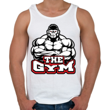 PRINTFASHION The GYM - Férfi atléta - Fehér atléta, trikó