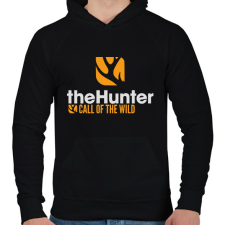 PRINTFASHION the Hunter - Call of the wild - Férfi kapucnis pulóver - Fekete férfi pulóver, kardigán