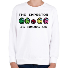 PRINTFASHION The impostor is among us - Gyerek pulóver - Fehér gyerek pulóver, kardigán