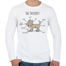 PRINTFASHION The Interpet - Férfi hosszú ujjú póló - Fehér férfi póló