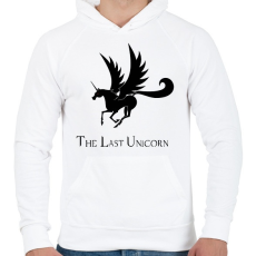 PRINTFASHION the last unicorn - Férfi kapucnis pulóver - Fehér