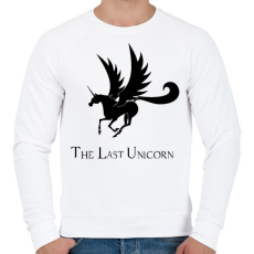 PRINTFASHION the last unicorn - Férfi pulóver - Fehér