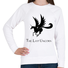 PRINTFASHION the last unicorn - Női pulóver - Fehér női pulóver, kardigán