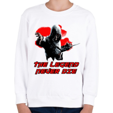 PRINTFASHION The legend never die - Gyerek pulóver - Fehér