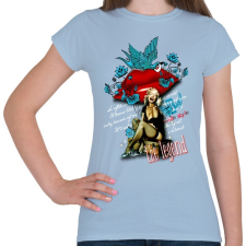 PRINTFASHION THE LEGEND - Női póló - Világoskék női póló