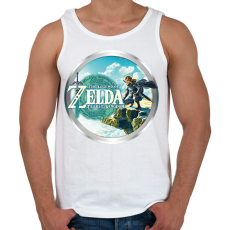 PRINTFASHION The Legend of Zelda: Tears of the Kingdom - Férfi atléta - Fehér