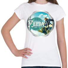 PRINTFASHION The Legend of Zelda: Tears of the Kingdom - Női póló - Fehér