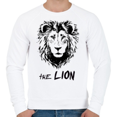 PRINTFASHION the lion - Férfi pulóver - Fehér