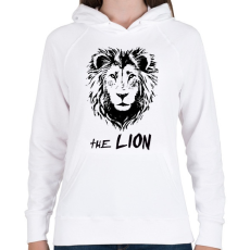 PRINTFASHION the lion - Női kapucnis pulóver - Fehér
