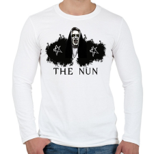 PRINTFASHION the nun - Férfi hosszú ujjú póló - Fehér férfi póló