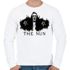 PRINTFASHION the nun - Férfi pulóver - Fehér