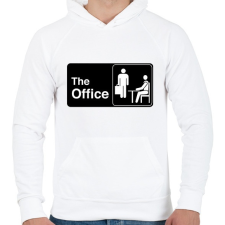 PRINTFASHION The Office - Férfi kapucnis pulóver - Fehér férfi pulóver, kardigán