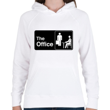 PRINTFASHION The Office - Női kapucnis pulóver - Fehér női pulóver, kardigán