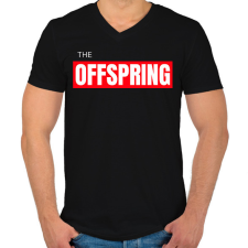 PRINTFASHION THE OFFSPRING 3 - Férfi V-nyakú póló - Fekete férfi póló