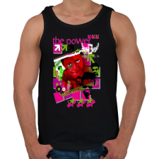 PRINTFASHION THE POWER - Férfi atléta - Fekete atléta, trikó