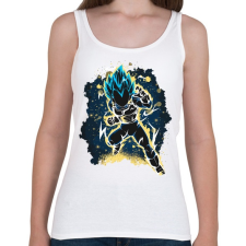 PRINTFASHION The Prince Saiyan - Női atléta - Fehér női trikó