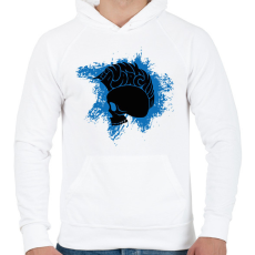 PRINTFASHION The punk archive - Férfi kapucnis pulóver - Fehér
