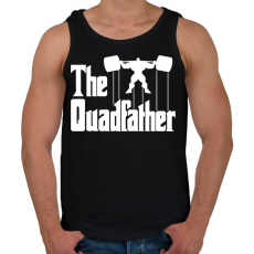 PRINTFASHION The quadfather - Férfi atléta - Fekete