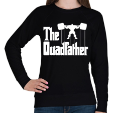 PRINTFASHION The quadfather - Női pulóver - Fekete női pulóver, kardigán