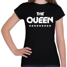 PRINTFASHION The Queen - Női póló - Fekete női póló