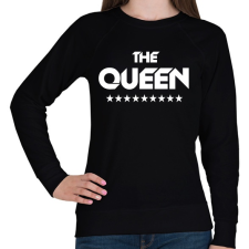 PRINTFASHION The Queen - Női pulóver - Fekete női pulóver, kardigán