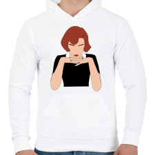 PRINTFASHION The Queen's Gambit - Férfi kapucnis pulóver - Fehér férfi pulóver, kardigán