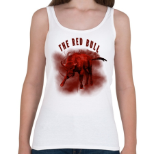 PRINTFASHION The red bull - Női atléta - Fehér női trikó
