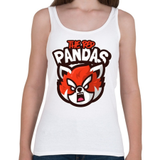 PRINTFASHION The Red Pandas - Női atléta - Fehér női trikó