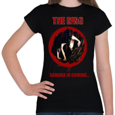 PRINTFASHION THE RING-SAMARA IN COMING - Női póló - Fekete