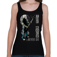 PRINTFASHION THE ROCK ITS NEVER DIE - Női atléta - Fekete