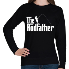 PRINTFASHION The Rodfather Fehér - Női pulóver - Fekete női pulóver, kardigán