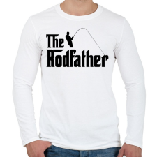 PRINTFASHION The Rodfather Fekete - Férfi hosszú ujjú póló - Fehér férfi póló