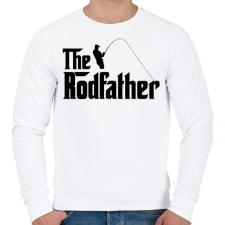 PRINTFASHION The Rodfather Fekete - Férfi pulóver - Fehér férfi pulóver, kardigán