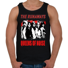 PRINTFASHION THE RUNAWAYS STENCIL - Férfi atléta - Fekete atléta, trikó