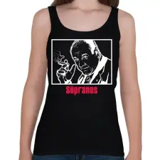 PRINTFASHION The Sopranos - Női atléta - Fekete női trikó
