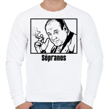 PRINTFASHION The Sopranos Tony - Férfi pulóver - Fehér férfi pulóver, kardigán