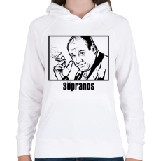 PRINTFASHION The Sopranos Tony - Női kapucnis pulóver - Fehér