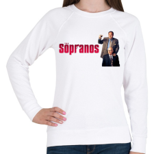 PRINTFASHION The sopranos - Tony - Női pulóver - Fehér női pulóver, kardigán