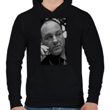 PRINTFASHION The Sopranos - Tony Soprano - Férfi kapucnis pulóver - Fekete férfi pulóver, kardigán