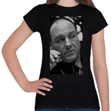 PRINTFASHION The Sopranos - Tony Soprano - Női póló - Fekete női póló