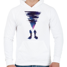 PRINTFASHION The thing final - Férfi kapucnis pulóver - Fehér férfi pulóver, kardigán