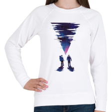 PRINTFASHION The thing final - Női pulóver - Fehér női pulóver, kardigán