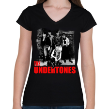 PRINTFASHION THE UNDERTONES - Női V-nyakú póló - Fekete női póló